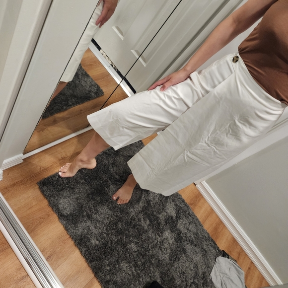 Zara white culotte apron skirt - Picture 5 of 5